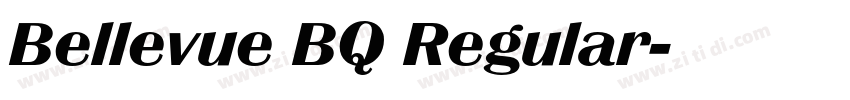 Bellevue BQ Regular字体转换